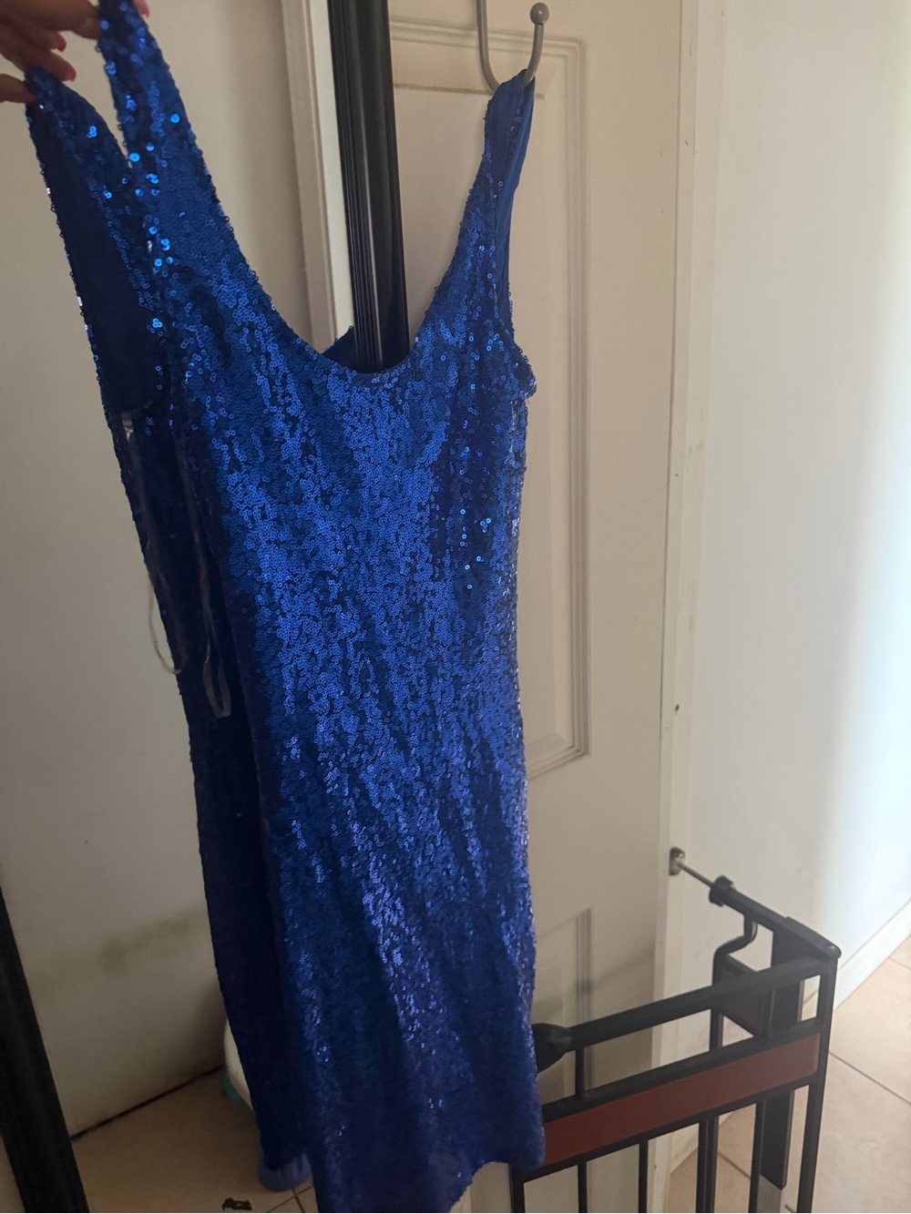 Sequin Tank Dress - Royal Blue